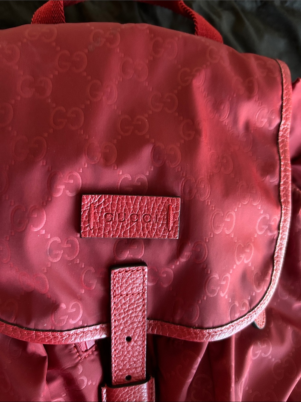 Gucci Red Backpack - Picture 2 of 8